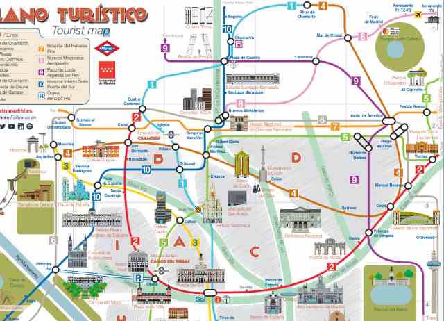 マドリード地下鉄を徹底解説 路線図 切符の買い方 乗り方まで詳しく紹介します わーとら 海外旅行ガイド